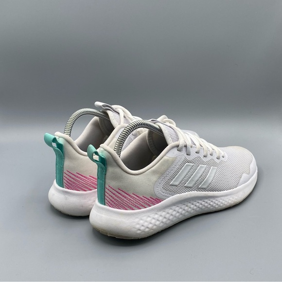 Adidas Fluidstreet Womens 6 Running Shoes Cloud White Athletic Sneakers - Picture 3 of 4
